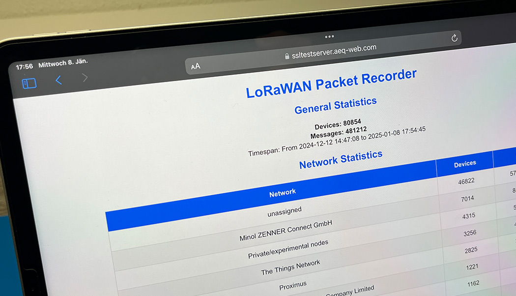 LoRaWAN Packet Recorder Setup